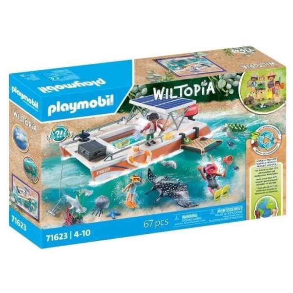 PLAYMOBIL 71623 Bateau de surveillance des récifs coralliens