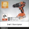 Perceuse visseuse sans fil 20V 50Nm - DUAL POWER POWDP15100 - Livrée sans batterie ni chargeur – Image 2