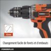 Perceuse visseuse sans fil 20V 50Nm - DUAL POWER POWDP15100 - Livrée sans batterie ni chargeur – Image 3