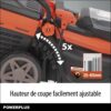 Tondeuse a batterie 20V 34 cm  de coupe DUAL POWER POWDPGLWS1 - Batterie 4Ah et chargeur inclus - Moteur brushless – Image 3
