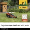 Tondeuse a batterie 20V 34 cm  de coupe DUAL POWER POWDPGLWS1 - Batterie 4Ah et chargeur inclus - Moteur brushless – Image 4
