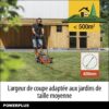 Tondeuse a Gazon sur Batterie 40V Dual Power POWDPGLWS2 - 420mm Ø, Sac de Collecte 50L – Image 4