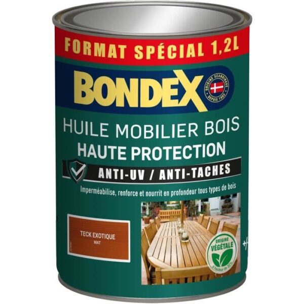 Huile mobilier teck - BONDEX - 441377 - Mat - 1