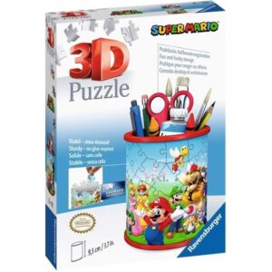 Pot a crayons 3D Super Mario - Ravensburger - Puzzle enfant - 54 pieces - Sans colle - a partir de 6 ans