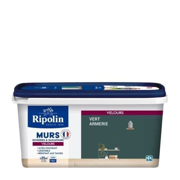 RIPOLIN Peinture Couleur Velours pour Murs