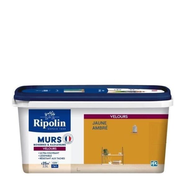 RIPOLIN Peinture Couleur Velours pour Murs