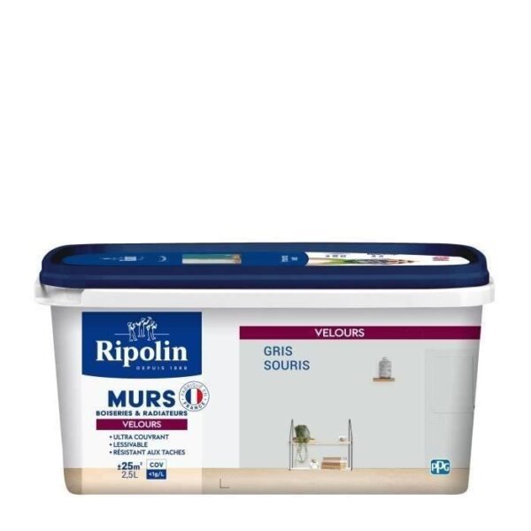 RIPOLIN Peinture Couleur Velours pour Murs