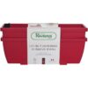 Bac a fleurs RIVIERA EVA - Lot 2 jardinieres - Plastique - 57 cm - Rouge