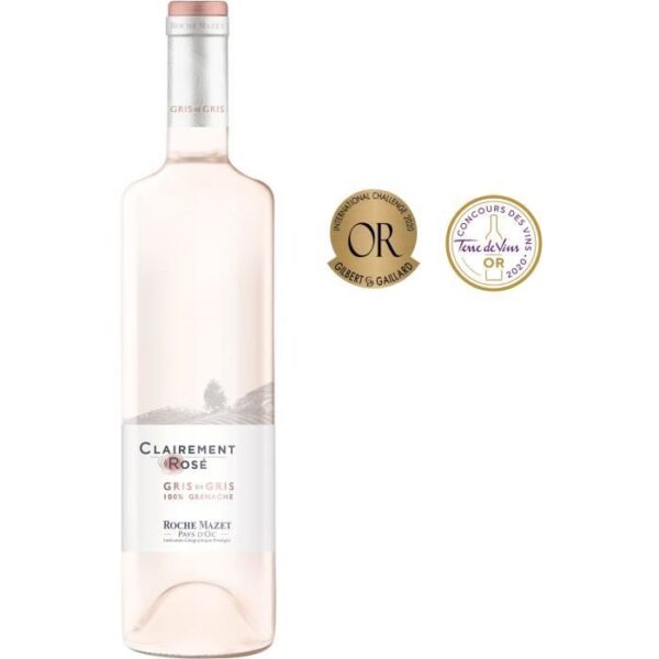 Clairement Rosé de Roche Mazet Pays d'Oc - Vin rosé de Languedoc