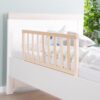 ROBA Barriere de Lit 90 cm - Protection Anti-Chute Sûre pour Bébés et Enfants - de 18 Mois a 5 Ans - Montage Facile - Bois Naturel – Image 2