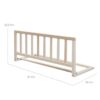 ROBA Barriere de Lit 90 cm - Protection Anti-Chute Sûre pour Bébés et Enfants - de 18 Mois a 5 Ans - Montage Facile - Bois Naturel – Image 3