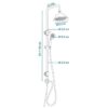 ROUSSEAU Colonne de douche sans robinet Retro vieux bronze – Image 4