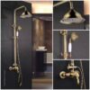 ROUSSEAU Colonne de douche avec robinet mitigeur mécanique Byron - Vieux bronze – Image 2
