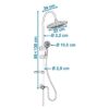 ROUSSEAU Colonne de douche sans robinet Spatial 2 – Image 4
