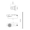 Pommeau de douche ROUSSEAU Combiné Flexible 5 JETS HEKO chromé – Image 2