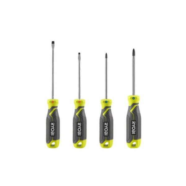 Jeu de 4 tournevis magnétiques RYOBI - RHSDS4PC - PH1