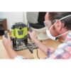 RYOBI - Défonceuse 1 600 W - 10 000-26 000 tr/min - pinces 8/6 mm - 5 fraises incluses - Livrée en coffret - RRT1600-K – Image 5