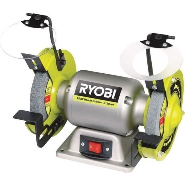 RYOBI - Touret a meuler 250 W + meule a ébavurer