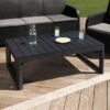 Salon de jardin - en résine aspect rotin tressé - Allibert by KETER - 5 personnes - SanRemo - Gris graphite – Image 6