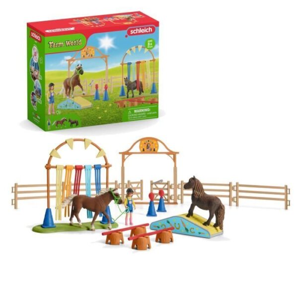 Coffret d'Entraînement Agilité Équestre avec Cheval Schleich