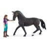 Figurine Cavaliere Lisa et Storm, coffret schleich avec 10 éléments inclus dont 1 cheval schleich hanovrien et sa cavaliere, – Image 3