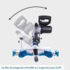 Scie a onglet radiale - SCHEPPACH - HM 185 - 1400 W - Lame Ø 185 mm - Bois – Image 4