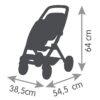 Smoby maxi-cosi poussette jumeaux sauge - poupons non inclus- des 3 ans – Image 5