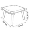 Smoby - Table enfant Créative - Feutre effacable pour la table + 2 grandes feuilles de coloriage - 3 rangements - Des 3 ans – Image 5
