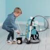 SMOBY - Chariot de ménage + aspirateur électronique avec bruit d'aspiration - 9 Accessoires - Piles Incluses - des 3 ans – Image 3