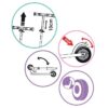 Smoby - Patinette Gabby et la Maison Magique - 2 roues - Pliables - – Image 3