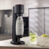 SodaStream GAIA Machine a Eau Pétillante - Pack 1 Bouteille 1L Compatible Lave-Vaisselle + 1 Recharge de Gaz 60L a Clipser - Noire – Image 2
