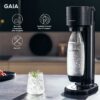 SodaStream GAIA Machine a Eau Pétillante - Pack 1 Bouteille 1L Compatible Lave-Vaisselle + 1 Recharge de Gaz 60L a Clipser - Noire – Image 4