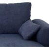 Canapé d'angle convertible réversible MAX - Méridienne avec coffre - Tissu bleu - L 240 x P 143 x H 85 cm – Image 5