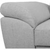 Canapé d'angle convertible - 4 personnes - STAN - Tissu Souris - 3 tétieres - Réversible - 243 x 92 x 184 cm – Image 4