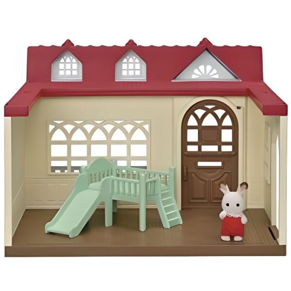 Maison miniature - SYLVANIAN FAMILIES - La Maison Framboise - Pour bébé - Marron - Rouge
