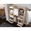 Kit dressing 2 colonnes + 2 penderies + 6 tiroirs - Décor chene clair - L 177 x P 48 H 200,2 cm - COMBI – Image 5