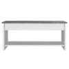 Table basse - Blanc et gris béton - Relevable - L 100 cm x P50 x H44cm - HAPPY – Image 5