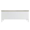 Table basse avec plateau relevable - Blanc/Chene - L 100 x P 50/72 x H 42/55 cm - EVAN – Image 6