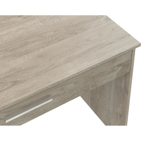 Bureau grand tiroir - Mélaminé chene - 110 x 56 x 81