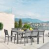Table de jardin extensible sur 1 côté - Aluminium - 180/240 x 100 x 76 cm – Image 3