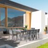Table de jardin extensible sur 1 côté - Aluminium - 180/240 x 100 x 76 cm – Image 4