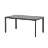 Table de jardin 6 personnes - Structure aluminium - Plateau verre trempé fixé par ventouses - L 160 x H 72 x P 90 cm – Image 3