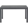Table de jardin extensible rectangulaire 6 a 10 personnes - Structure aluminium - L 135-270 x P 90 x H 75 cm - Gris foncé – Image 3