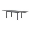 Table de jardin extensible rectangulaire 6 a 10 personnes - Structure aluminium - L 135-270 x P 90 x H 75 cm - Gris foncé – Image 4