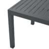 Table de jardin extensible rectangulaire 6 a 10 personnes - Structure aluminium - L 135-270 x P 90 x H 75 cm - Gris foncé – Image 6
