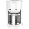 Cafetiere filtre  TERRAILLON - 15353 DIAMANT Blanc - 1.25L - 980W - Verseuse verre - Maintien au chaud