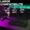 Clavier Gamer - The G-Lab - KEYZ THALLIUM TKL - Mécanique (Switch Rouge) - Hot Swappable - RGB - Filaire - Azerty - Noir – Image 3