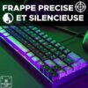 Clavier Gamer - The G-Lab - KEYZ HYDROGEN - 60% Format Compact - Rétroéclairé - Filaire - Noir/Gris – Image 4