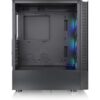 Boîtier PC Moyen Tour sans alim - THERMALTAKE View 200 TG ARGB (Noir) - ATX/Micro ATX - 3x120mm A-RGB - USB 3.0/2.0 - Verre trempé – Image 2