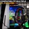 Casque Gamer Filaire - The G-Lab - KORP COBALT 7.1 - Son 7.1 Surround - USB - RGB – Image 6